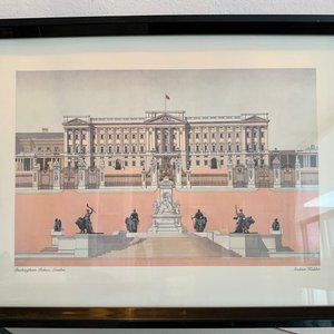 Buckingham Palace by Andras Kaldor - Fine Art Poster with frame